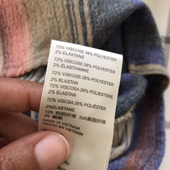 Urban Outfitters BDG Colorful Striped Casual Ovesized Long Sleeve Shirt - S - Picture 7 of 8